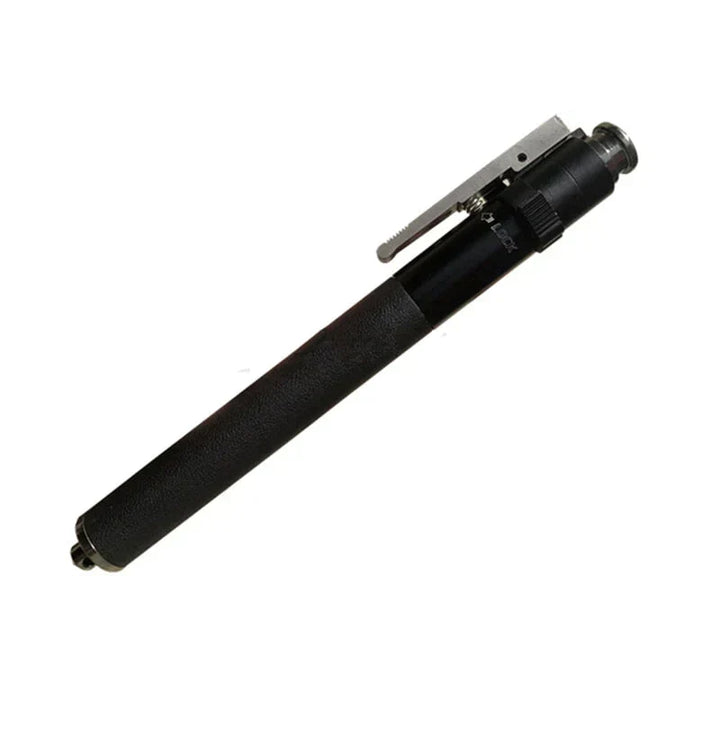 Quick release collapsible walking poles. Unisex black aluminum mobility aid, adjustable for trekking & outdoor stability.