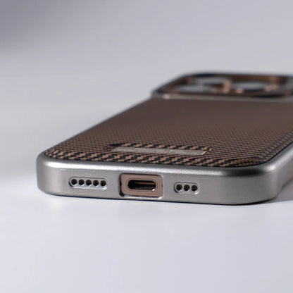 Premium MagSafe armor case for iPhone, with a sturdy kickstand and comfortable non-slip grip.