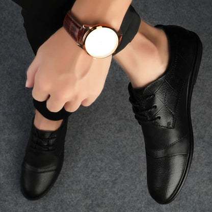 Versatile brown men's dress shoes, suitable for both formal and business casual settings.