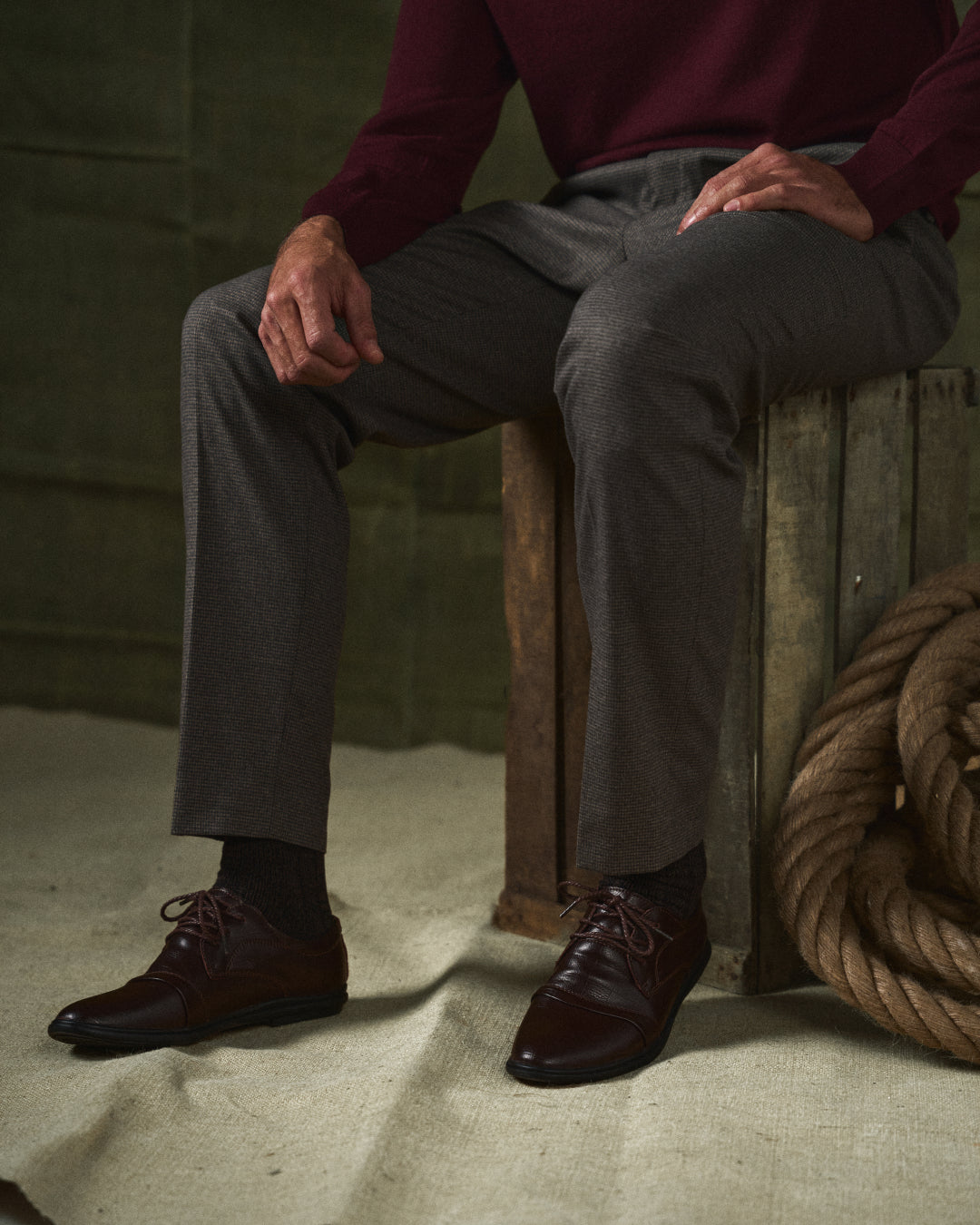 Versatile men's brown dress shoes, comfortable for business casual and formal attire.
