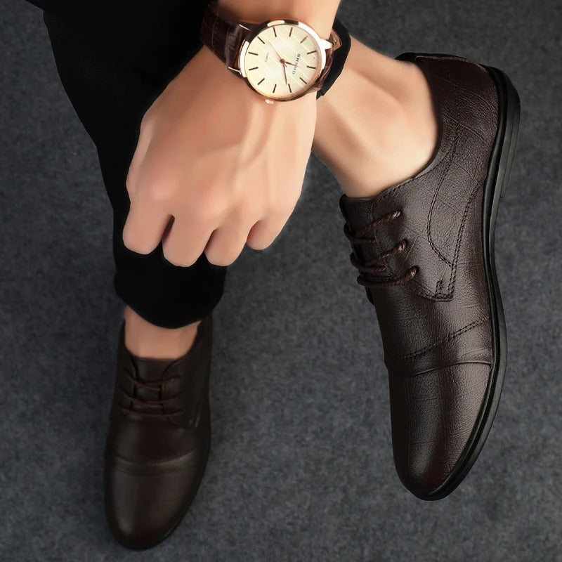 Elegant brown formal footwear for men, stylish and comfortable for any event.