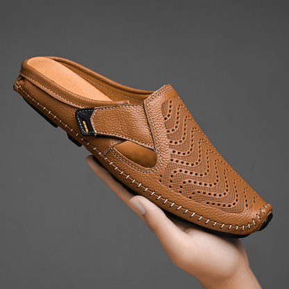 Open-toe men's comfortable summer sandals, breathable and versatile for daily wear and travel.