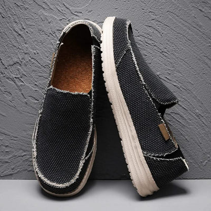 Lightweight men's comfort slip-on loafers, perfect for all-day walking and everyday wear. Durable footwear.