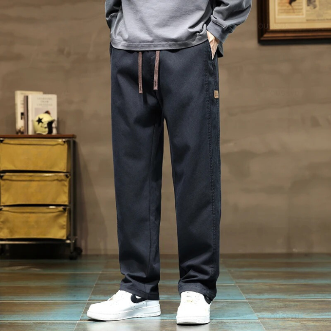 Men's ultimate comfort relaxed fit pants with drawstring waist. Great for lounge, casual wear & everyday.