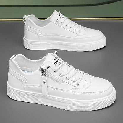 Men's casual sneakers, modern design with convenient side zip, perfect for everyday style.