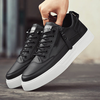 Versatile men's athletic casual sneakers, black, designed for everyday comfort and modern style.