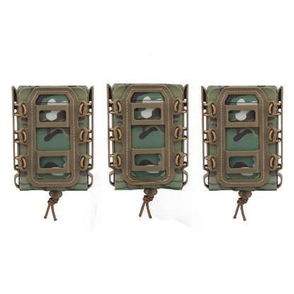 Universal Fast Mag Pouch in black, an indispensable airsoft accessory for magazine management.