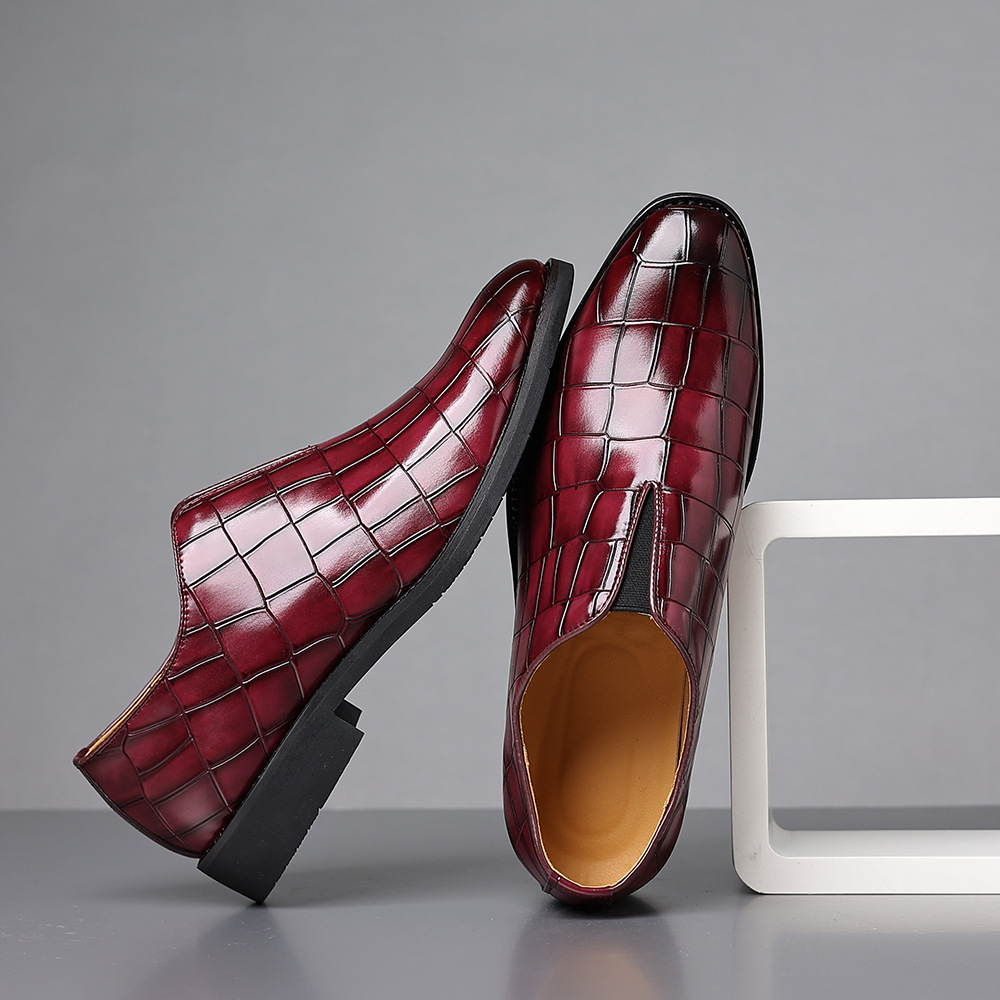 Men's formal brown comfort dress shoes, elegant & polished for special events & weddings.