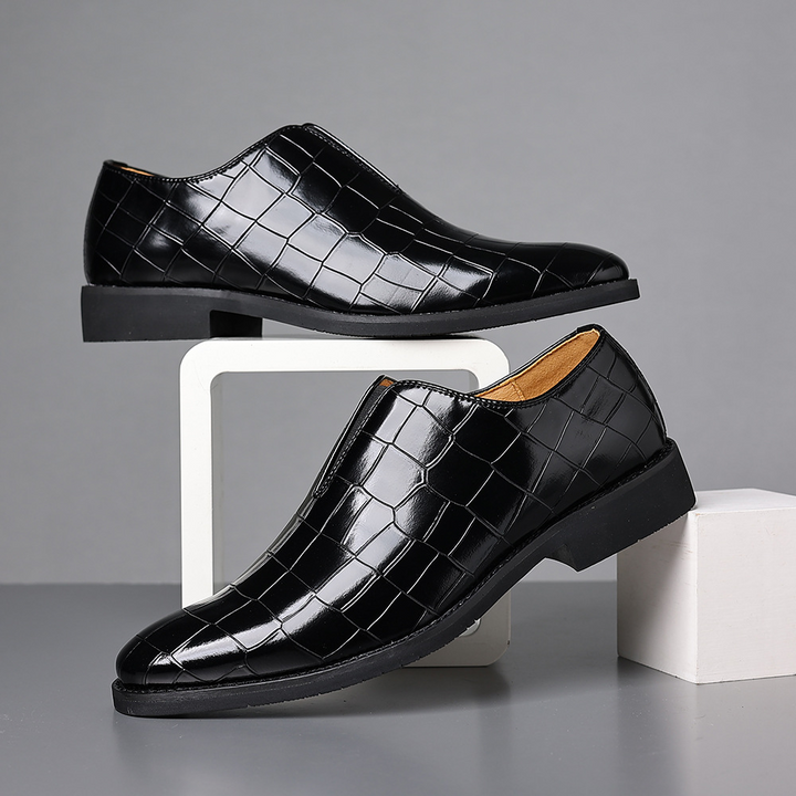 Stylish red men's formal footwear, polished for a sophisticated smart casual look.