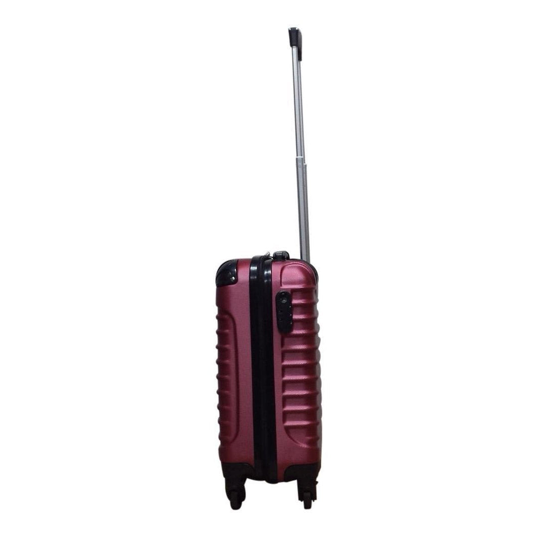 Durable black hardshell spinner luggage set, designed for smooth, effortless travel.