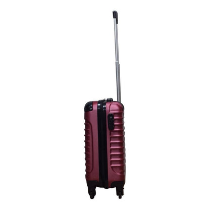 Durable black hardshell spinner luggage set, designed for smooth, effortless travel.