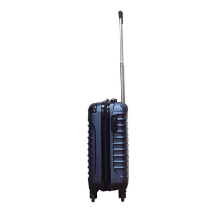 Reliable blue 2-piece ABS hardshell luggage set. Durable spinner suitcases for stress-free travel & vacations.