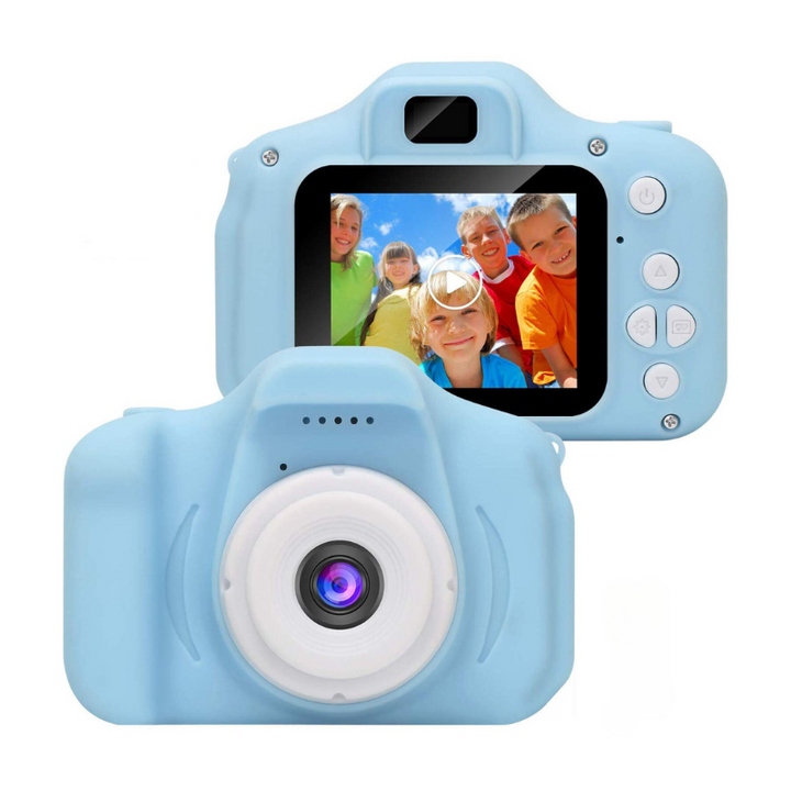Pink kids digital camera, a fun toy for children to take photos & videos. Great creative gift for young photographers.