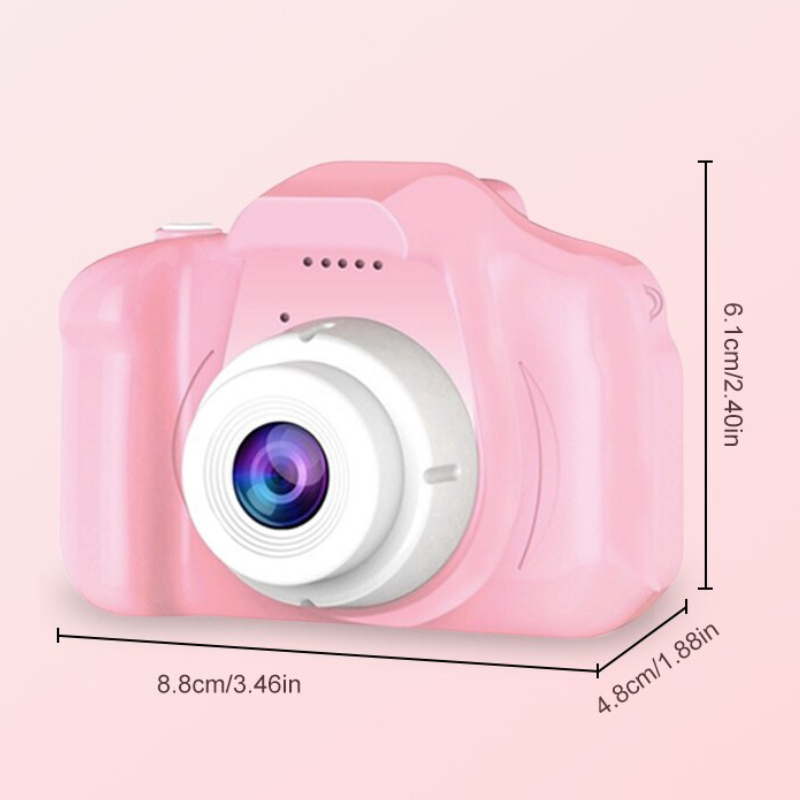Durable children's toy camera with video recording. A perfect gift for kids to explore photography & creativity easily.