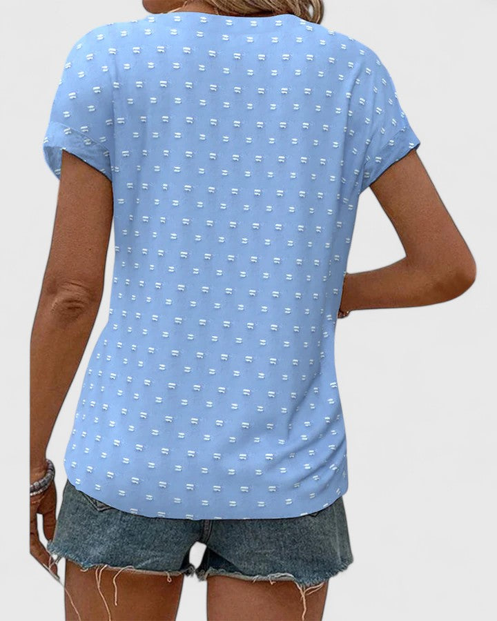 Classic Men's Khaki V-Neck Shirt, an essential comfortable top for versatile everyday wear.