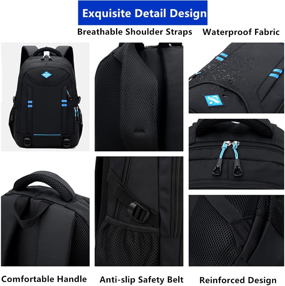 Convertible rolling school backpack for boys. Multi-pocket design, durable trolley bag for school, travel & kids luggage.