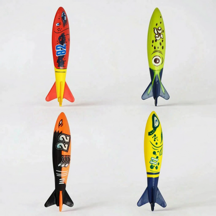 Exciting brightly colored kids' pool diving toy set, ideal for endless underwater summer fun.