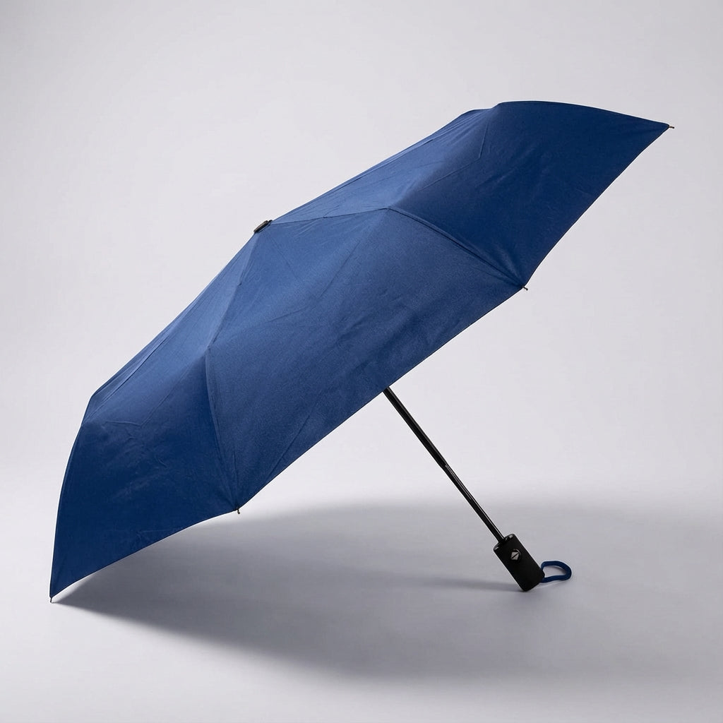 BrollyMate automatic windproof travel umbrella. Quick open/close, offers rain & UV protection.
