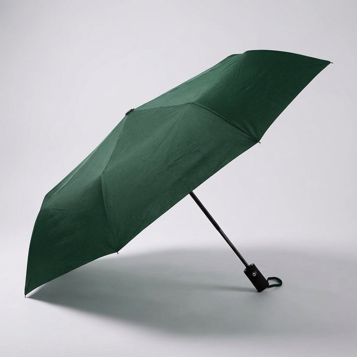 Compact BrollyMate windproof travel umbrella, essential outdoor accessory for rain & wet weather.