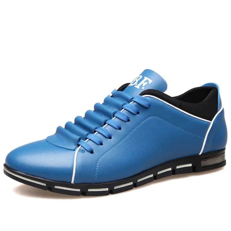 Blue Men's Dax casual shoes, comfortable everyday sneakers with a modern lace-up design for men's fashion.