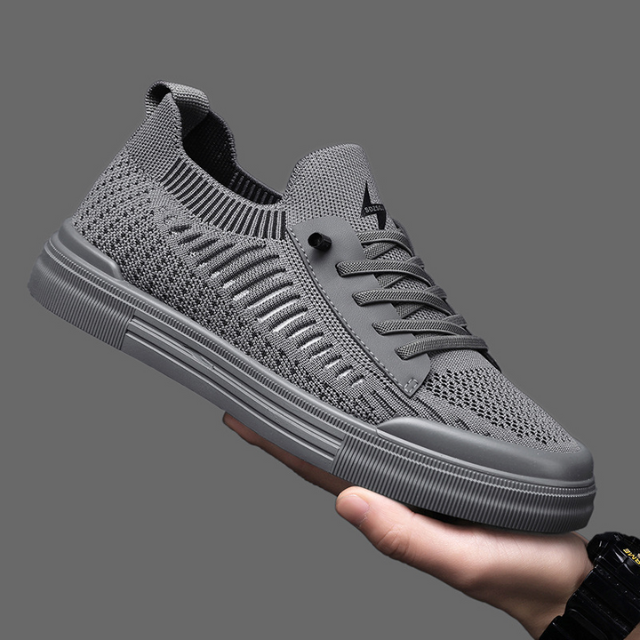 Side view of a sand lightweight men's sneaker, emphasizing casual everyday comfort.