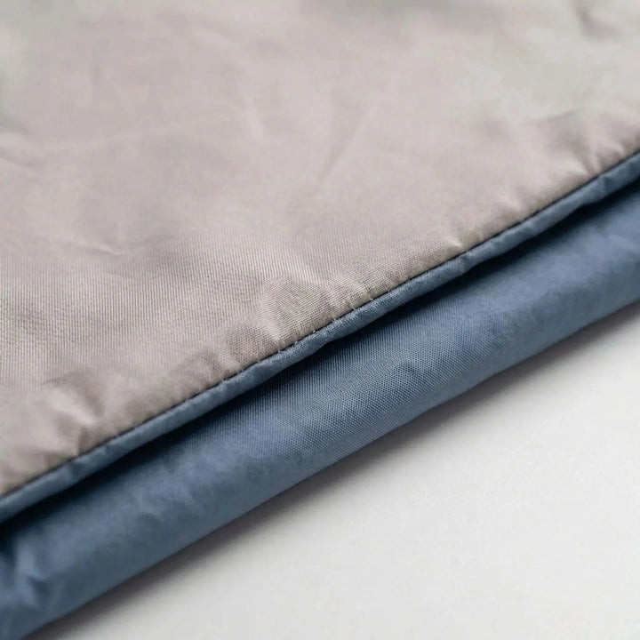 Cozy brown unisex envelope sleeping bag, perfect for comfortable outdoor camping & spring/summer nights. Lightweight design.