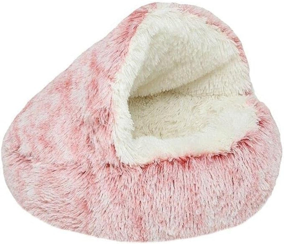 Washable, comfortable pet dog bed for deep relaxation. Provides anxiety relief and a plush dog sanctuary.
