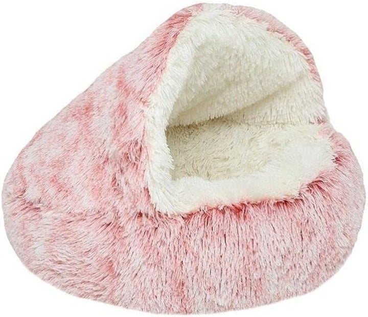Washable, comfortable pet dog bed for deep relaxation. Provides anxiety relief and a plush dog sanctuary.