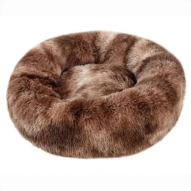 Ultra-soft & supportive calming dog bed. Plush pet lounger ensures deep, restful sleep & anxiety relief.