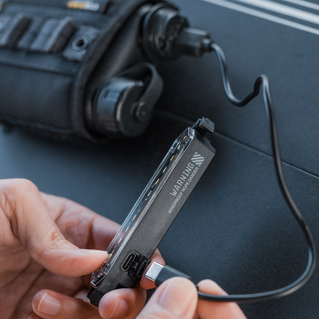 Innovative camping rope light, Type-C charging, easily attaches to tents and gear