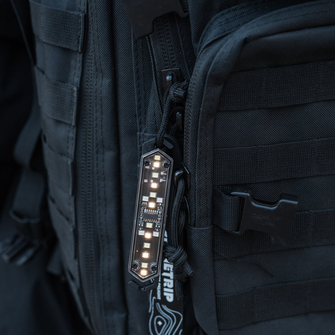 Outdoor adventure lighting: rechargeable rope light with buckles, versatile and portable