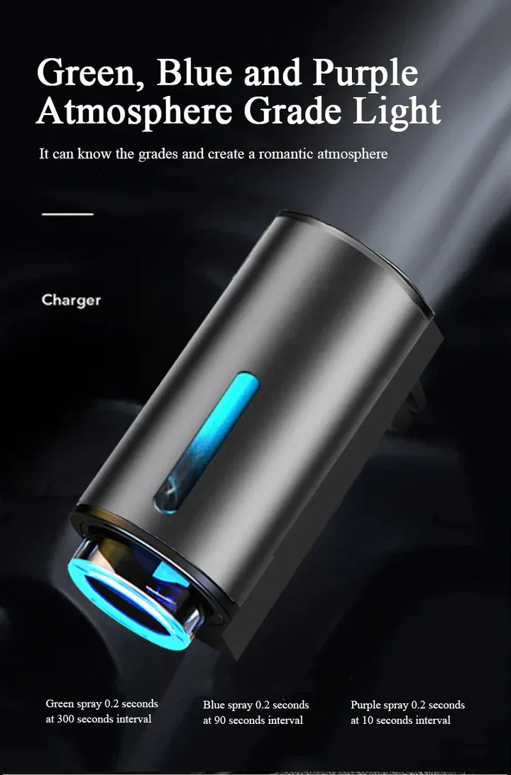 Vehicle aroma diffuser, USB humidifier for clean & fresh car air.
