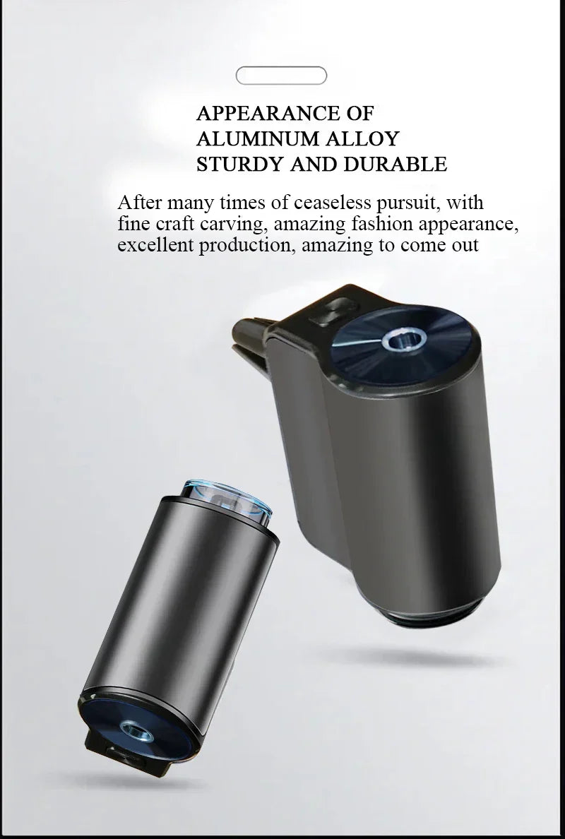 Electric aroma diffuser for car, creates a soothing ambient scent.