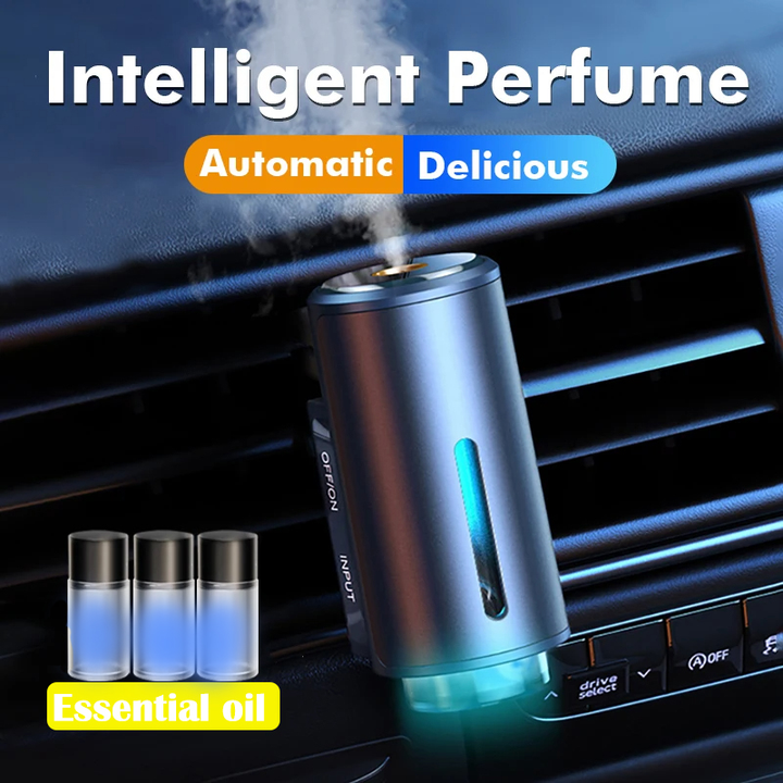 Portable car aroma diffuser with USB humidifier, ideal for essential oils.
