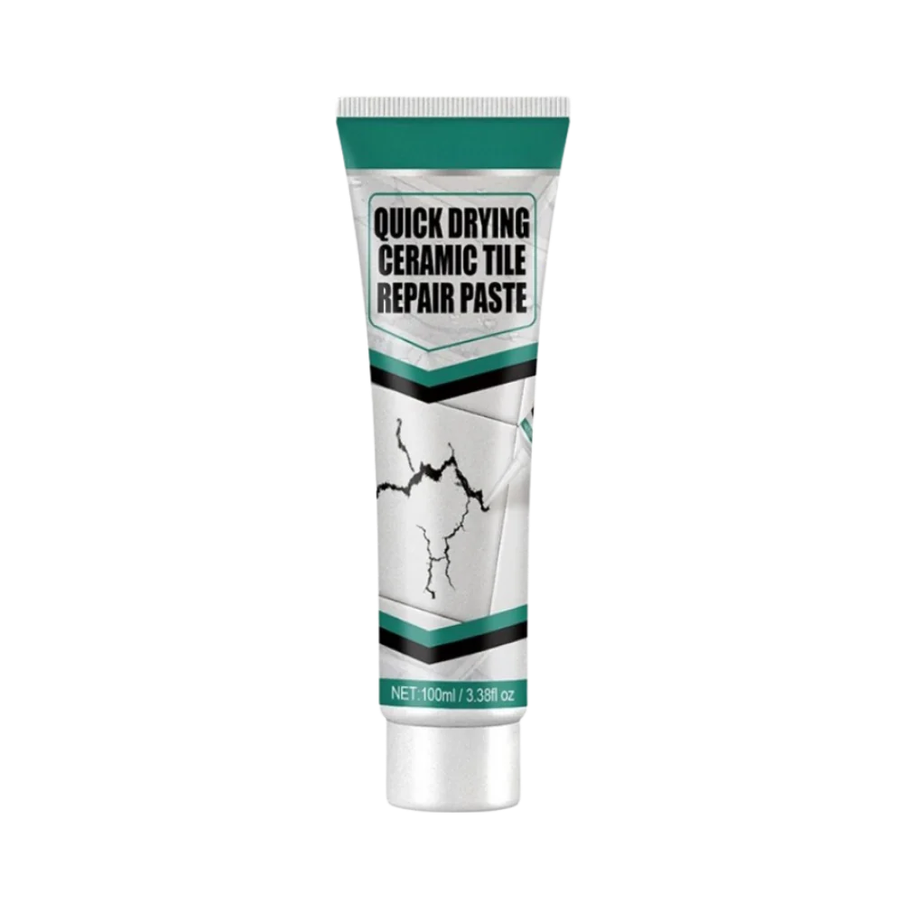 Ceramic repair kit for tile & surface cracks. DIY home improvement, quick-dry & waterproof crack filler.