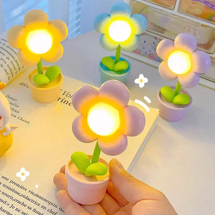 Relaxing BlossomGlow LED flower lamp, perfect as an ambient night light or decorative gift.