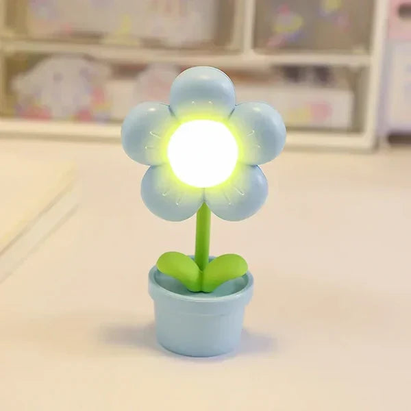 BlossomGlow LED flower night light, a colorful and small decorative lamp for home decor.