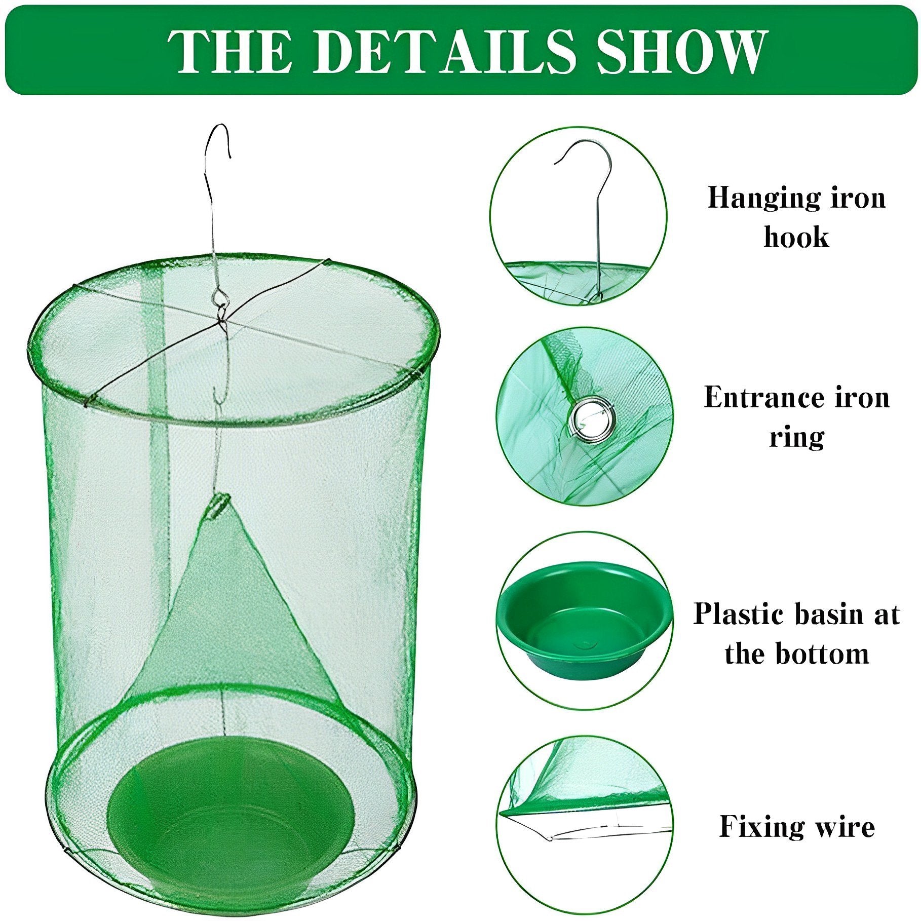 Enjoy a pest-free yard with this outdoor fly trap. Chemical-free summer solution for effective insect control.