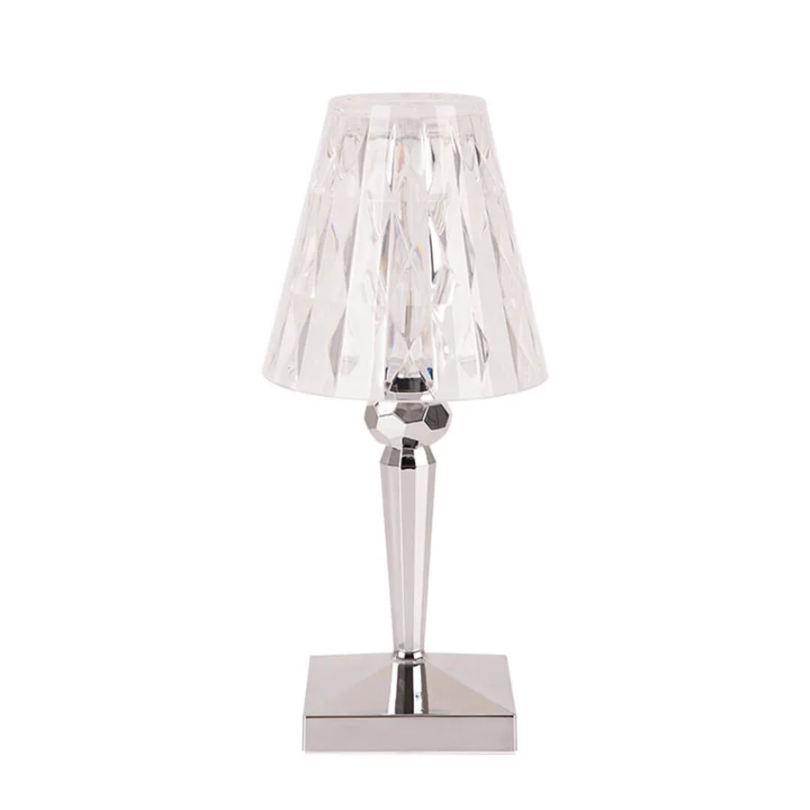 Chic CrystalLuxe table lamp, modern design for elegant home decor.