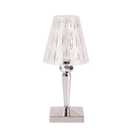 Chic CrystalLuxe table lamp, modern design for elegant home decor.