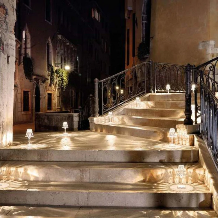 Chic crystal table lamp, casts beautiful ambient light, perfect for modern homes.