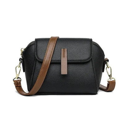 Water-resistant vegan leather women's crossbody, secure and fashionable everyday bag.