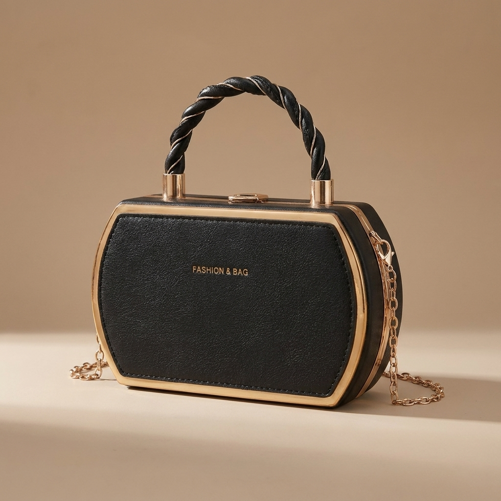 Classic women's handbag, a vintage style shoulder bag for daily elegance and effortless, organized fashion.