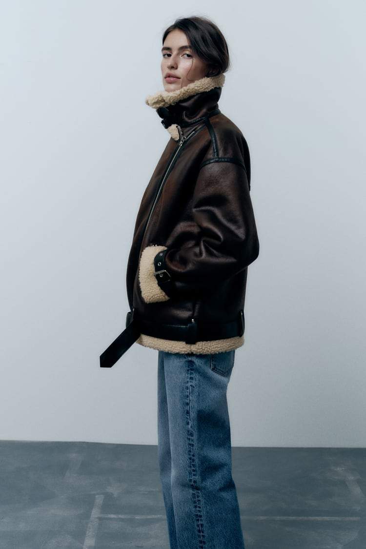 Cozy brown women's lapel jacket, a versatile piece for chic fall fashion & casual everyday style.