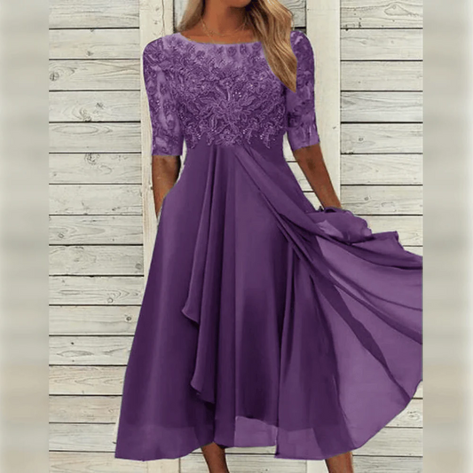 Chic women's everyday dress, blending comfort with timeless elegance for versatile fashion wear.