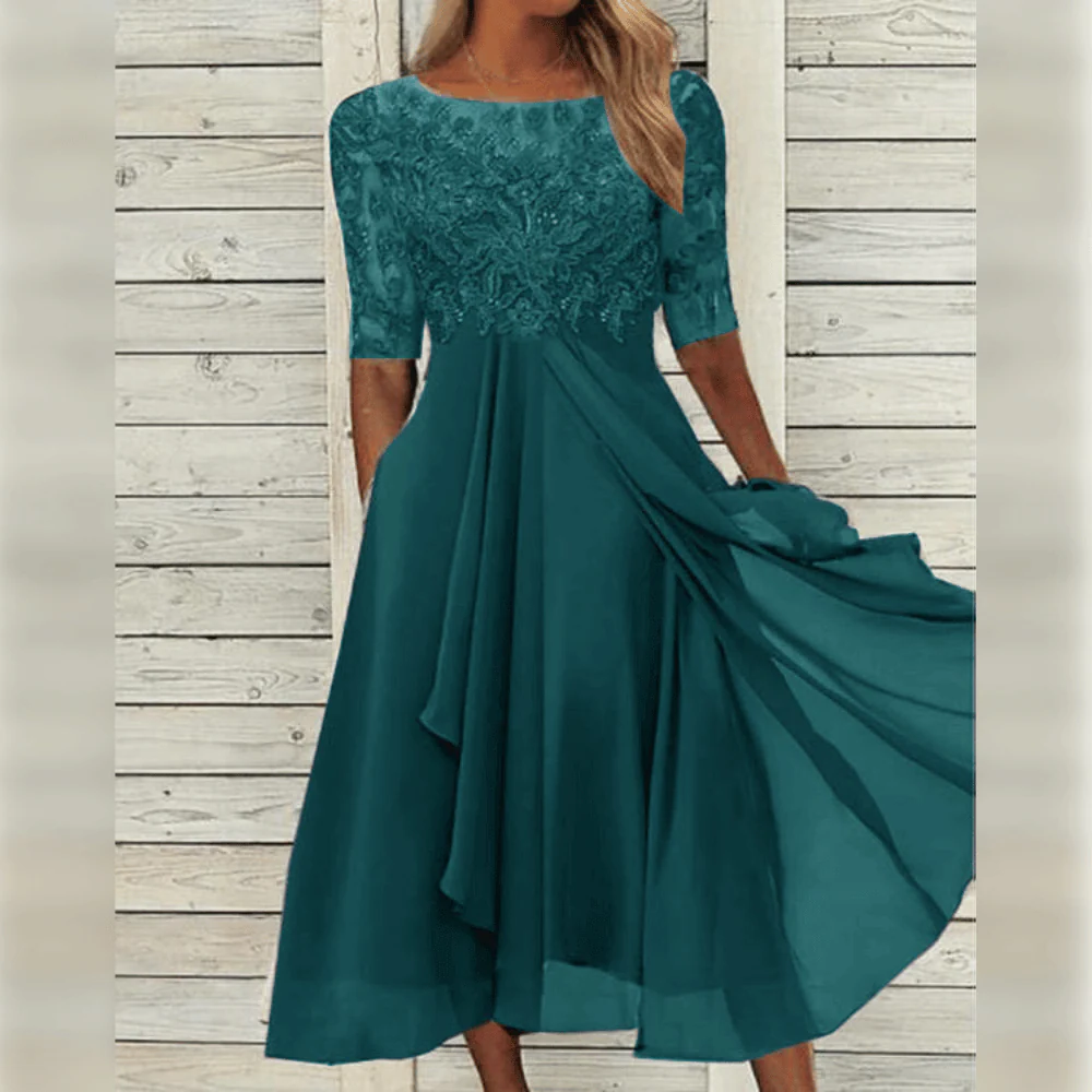 Versatile chic women's dress, designed for comfort and elegant everyday wear; a wardrobe essential.