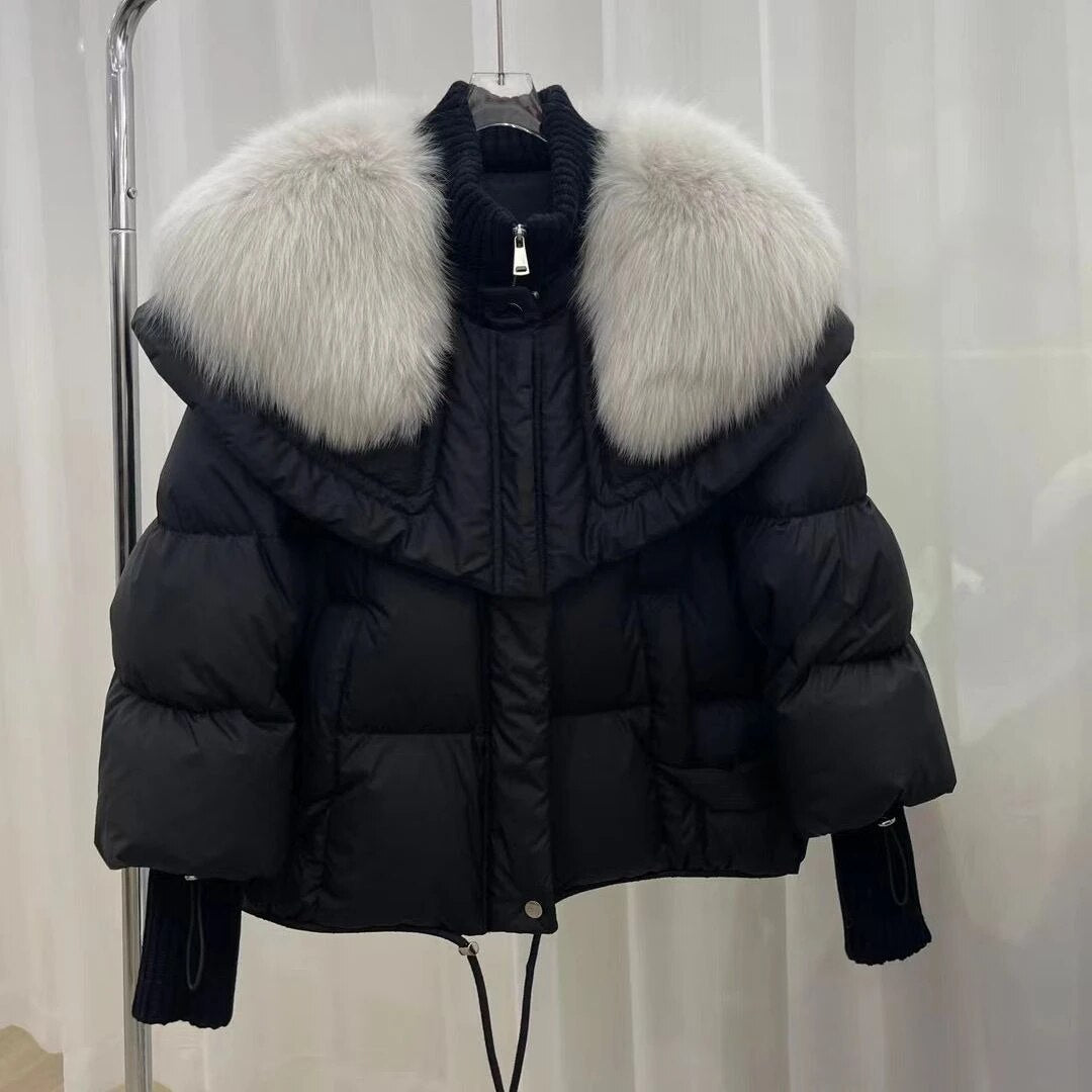 Stylish women's Giovanni fur jacket, a warm and elegant winter coat. Chic outerwear for seasonal fashion.