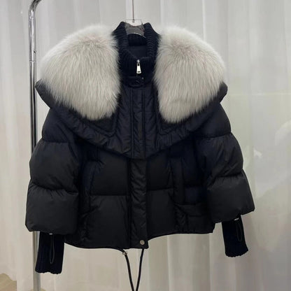 Stylish women's Giovanni fur jacket, a warm and elegant winter coat. Chic outerwear for seasonal fashion.