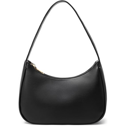 Chic women's mini hobo bag with secure zipper closure. Trendy compact shoulder handbag, perfect for everyday style.