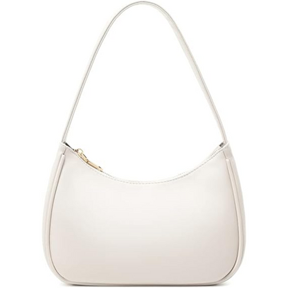 Chic mini hobo bag for women. Compact shoulder handbag with a secure zipper closure, perfect for stylish outings.